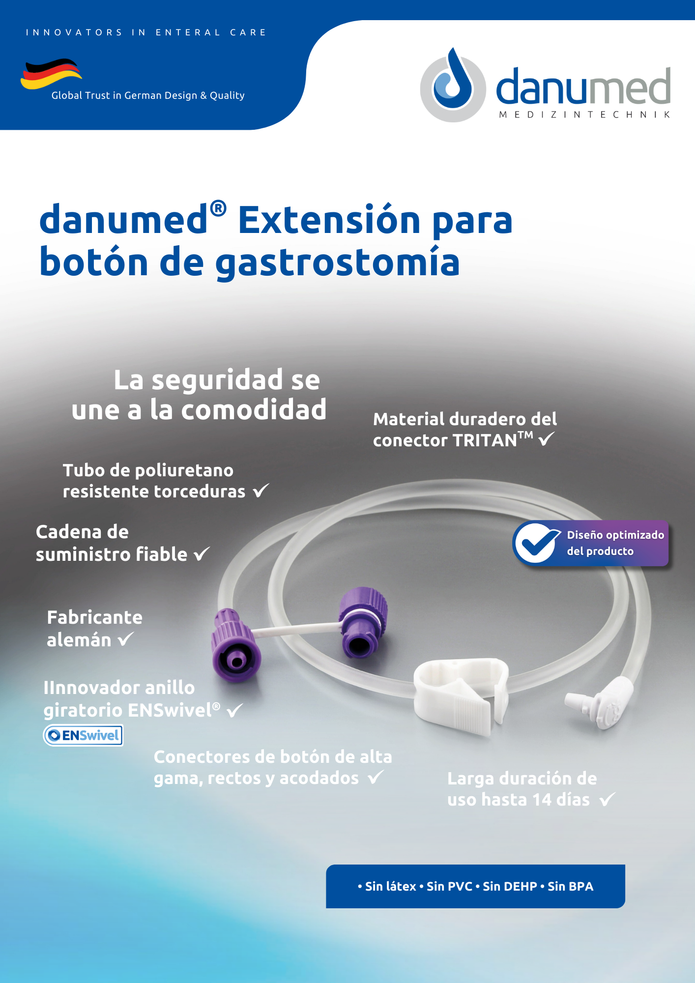 danumed® Extension Set for Gastrostomy Button